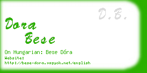 dora bese business card